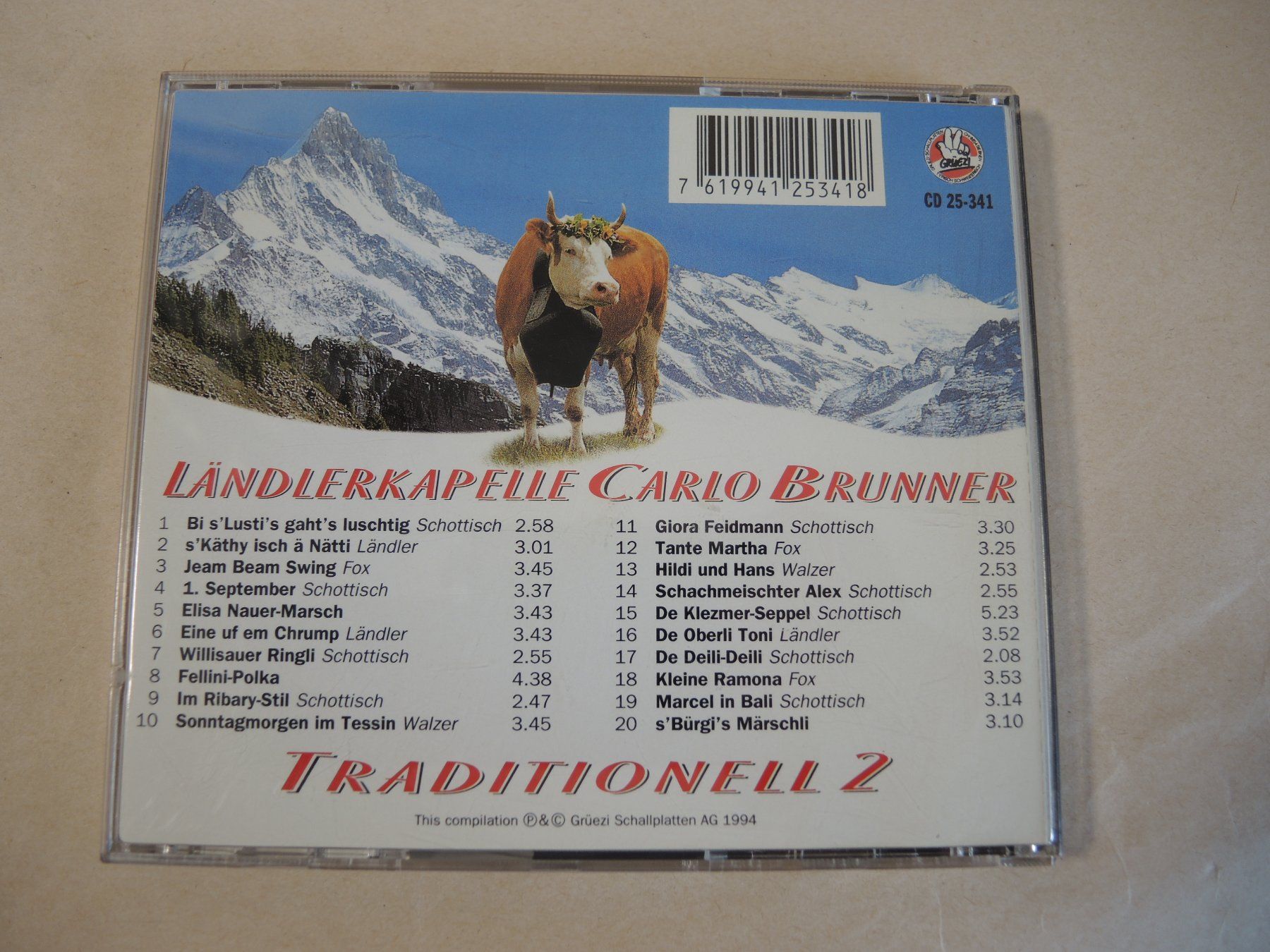 CD: Carlo Brunner - Traditionel 2 - Signierte CD Ländlerkapelle – Usato da Rorschach venduto da maeck8 4