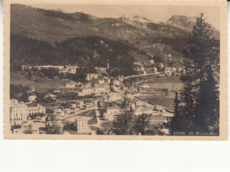 Cartoline postali: St. Moritz 1921 mit ST St. Moritz Bad – Usato da Bürglen TG venduto da StampGraf