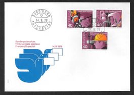 FDC Serie 614-616 Marken nicht zusammenhängend ET 14.9.1978