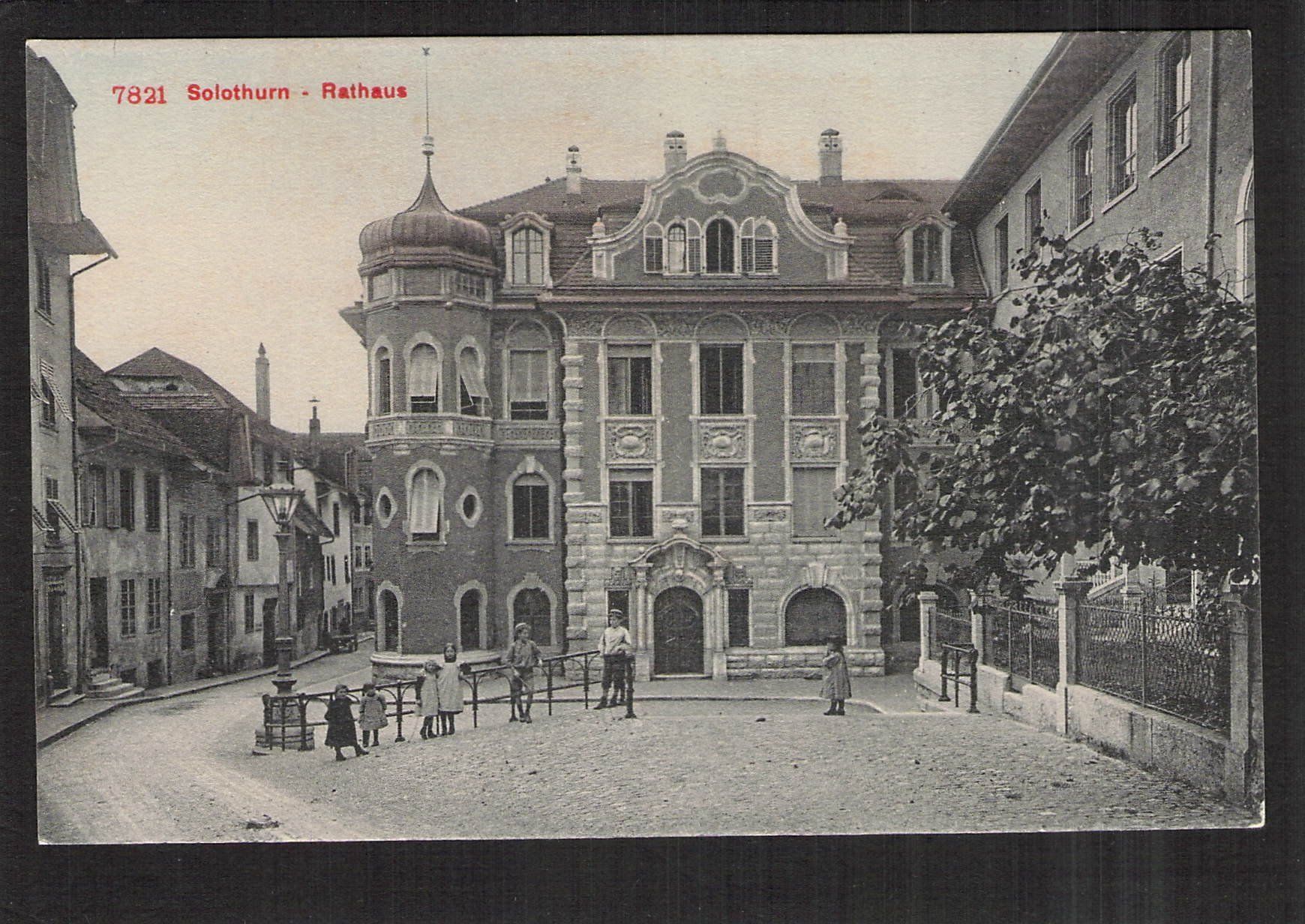 Cartoline postali: #Solothurn Rathaus , belebt Kinder – Usato da Reichenburg venduto da Pipo-67