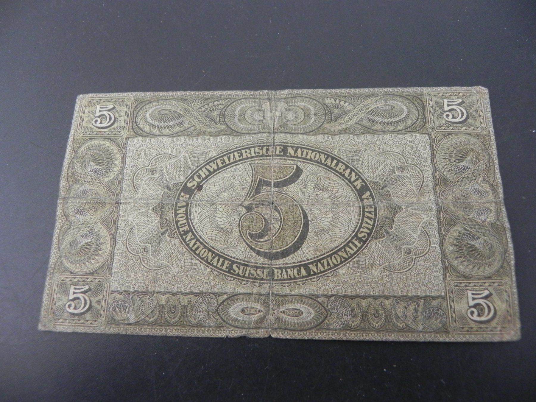 Billets de banque: Banknote Schweiz 5 Franken 1946 – D'occasion à Biel/Bienne par Gogolozi 1