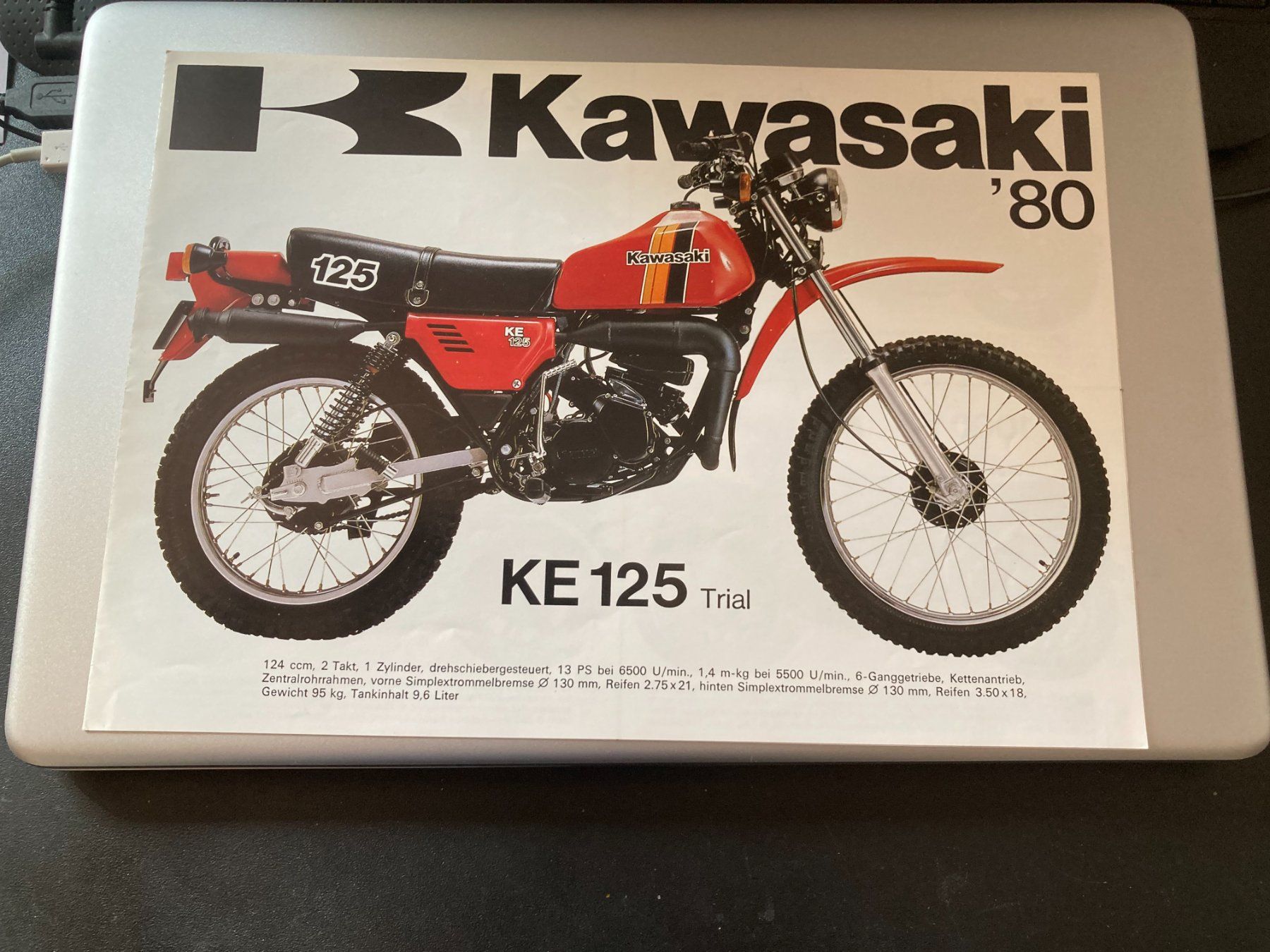 Kawasaki Documenti: Prospekt Kawasaki Modell 1980 – Usato da Filzbach venduto da Sugi7