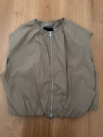 Weste Massimo Dutti beige braun Reissverschluss ungetragen