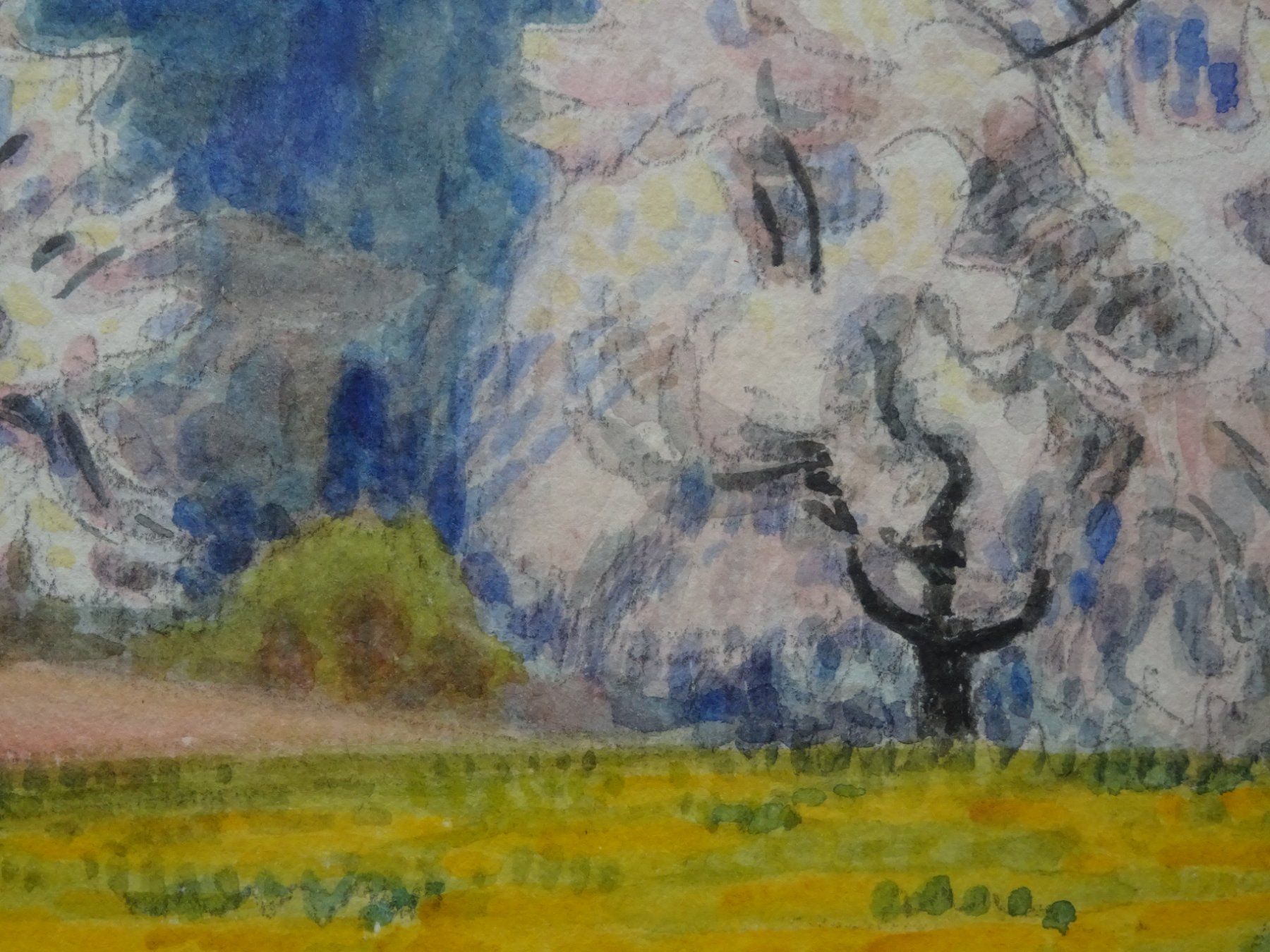 Dipinti: ** Bruno Hesse Aquarell ** Bild Gemälde schweizer Kunst – Usato da Goldswil b. Interlaken venduto da troedlermarkt-goldsw 2