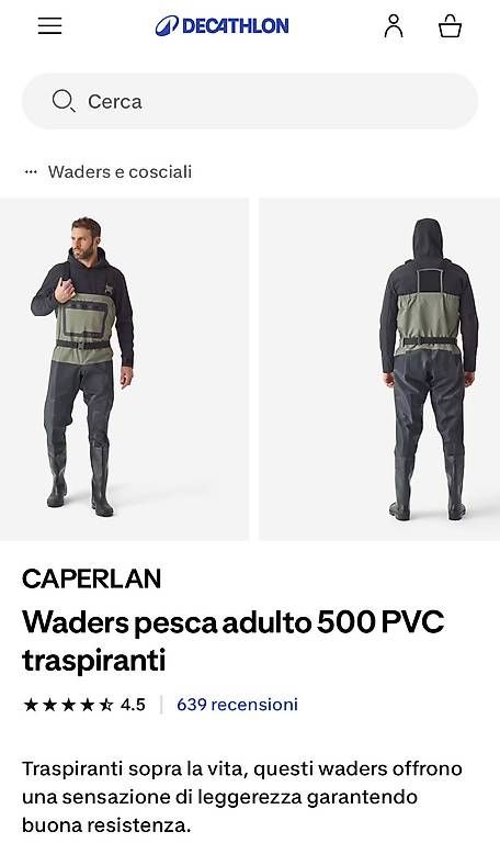 Angelruten: CAPERLAN waders pesca  – Neu und originalverpackt aus Viganello von mae_gc7z