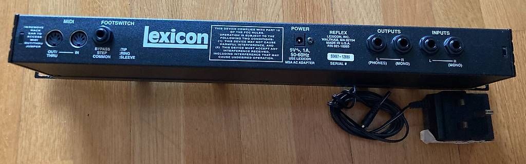Lexicon Console di mixaggio: Lexicon Reflex Effects Processor Vintage Reverb Delay w/ PSU – Usato da Lausanne venduto da duvy 2