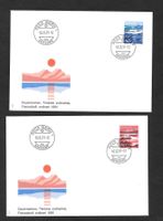 2 FDC 819-820 Serie Einzelmarken ET 16.12.1991