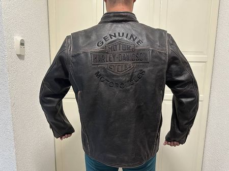 Giacca Moto Pelle Harley Davidson Origin. XL Distressed".