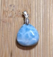 Larimar Anhänger mit Metallöse