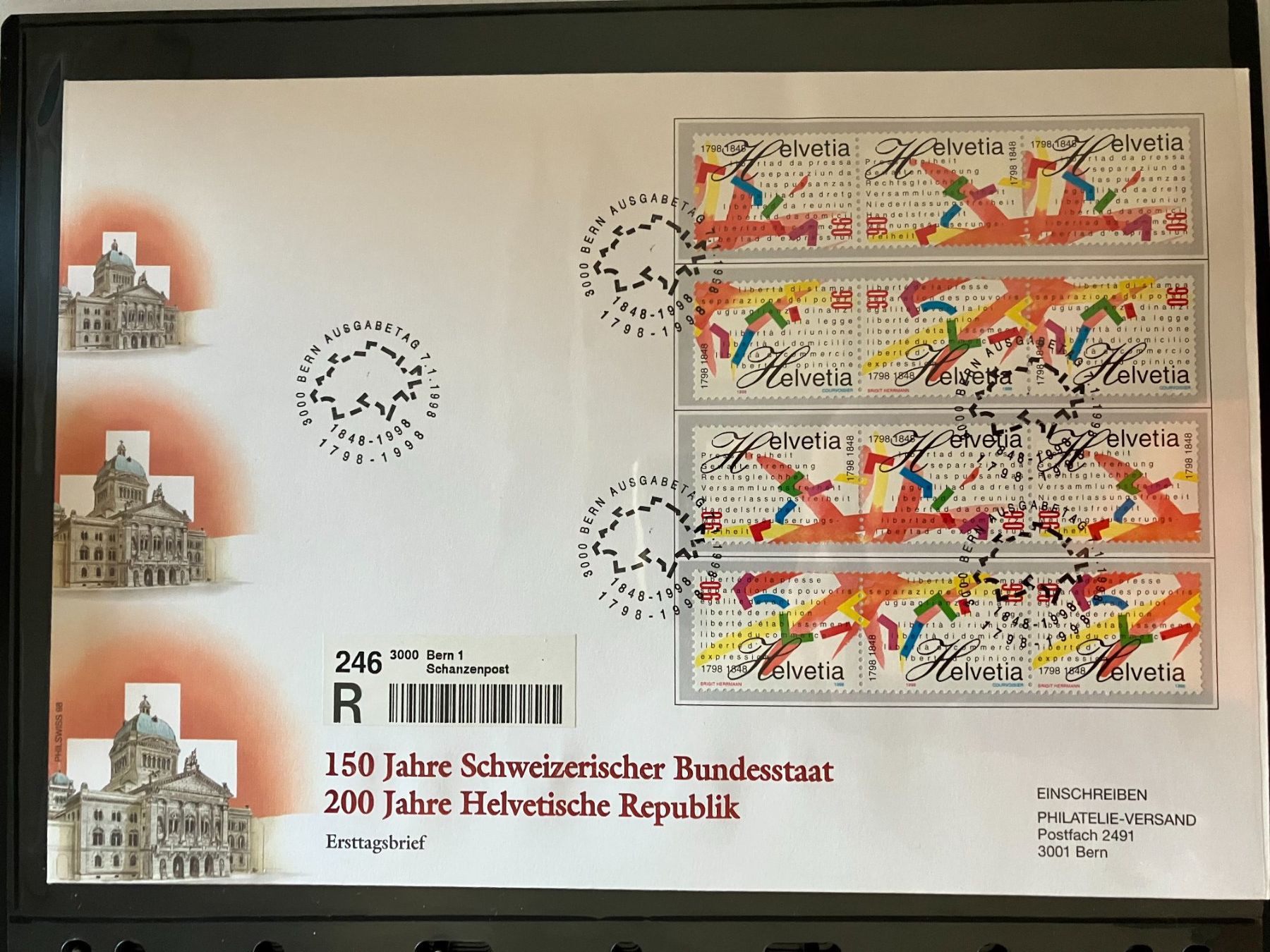Tutti i francobolli: 150 Jahre Schweizer Bundesstaat – Nuovo (secondo la descrizione) da Menzingen venduto da Wlukas