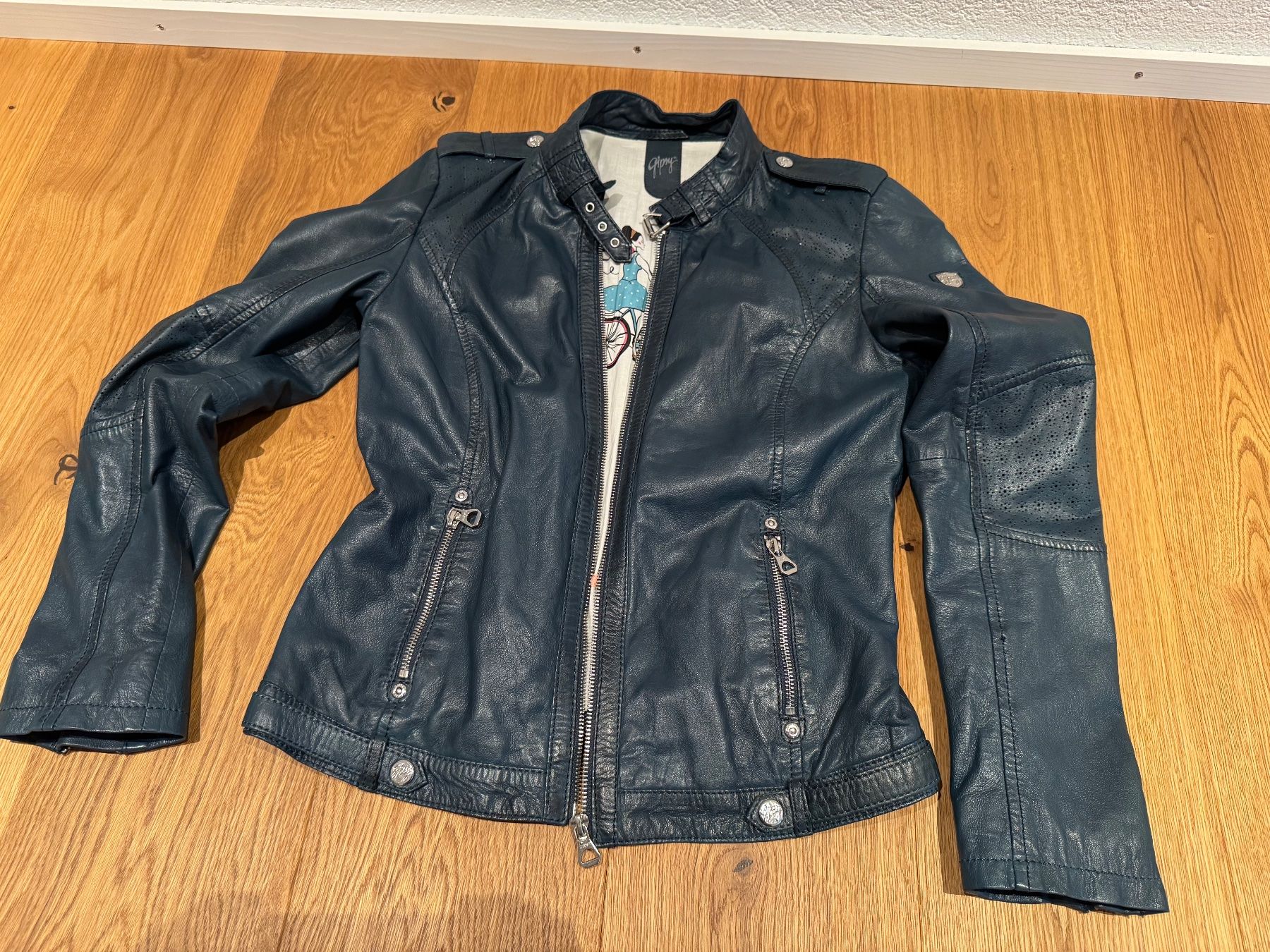 Jacken: Gipsy Lederjacke Grösse S, Farbe petrol – Gebraucht aus Wetzikon ZH von Swiss281