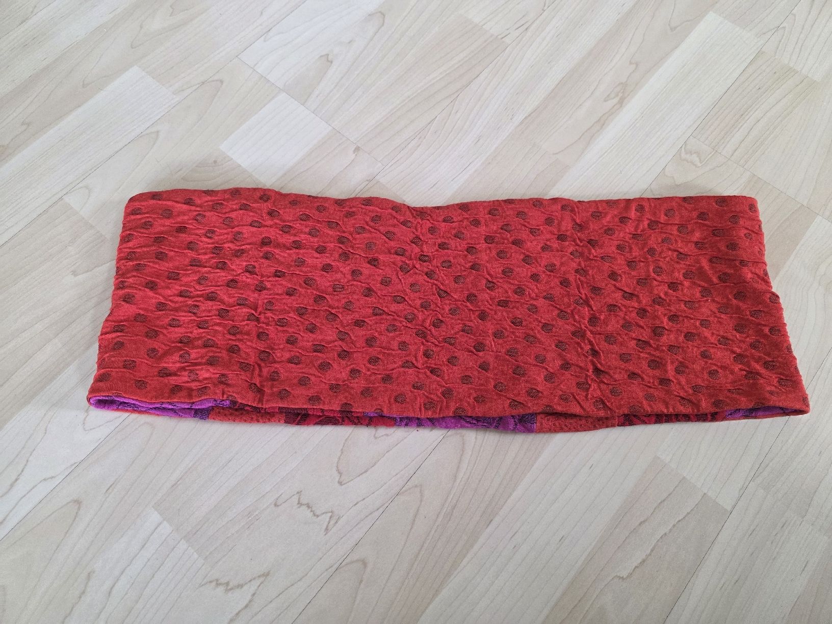 Foulard & Sciarpe: Schlauchschal, Loop mit Rosenmuster, rot-pink, Baumwolle  – Usato da Suhr venduto da andreas_2008 4