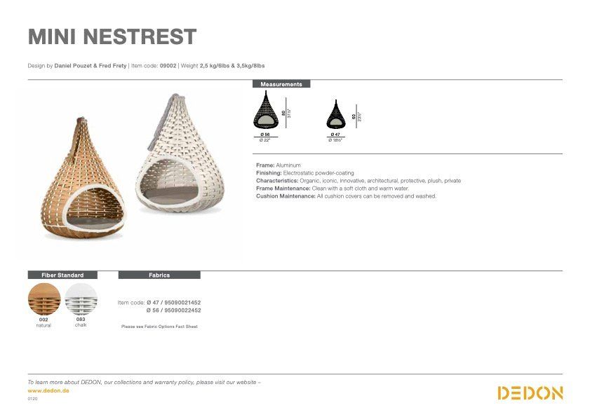 Tutte le decorazioni: Dedon Mini Nestrest. Ø 56 cm – Usato da Weisslingen venduto da nizanra 6