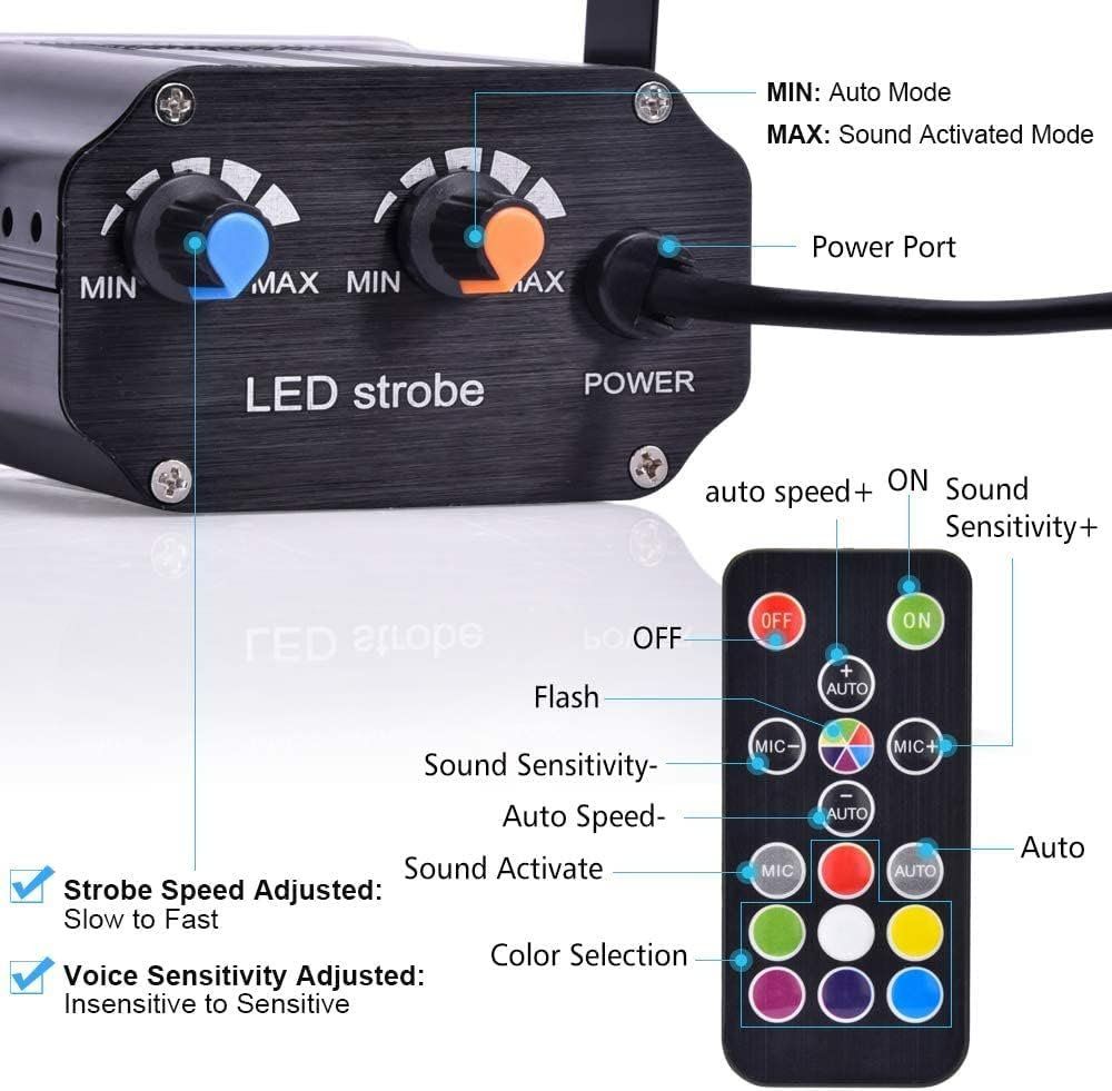 Lampen: Stroboskop PartyLicht mit 48 LEDs – Neu und originalverpackt aus Châtelaine von topshop.switzerland 5