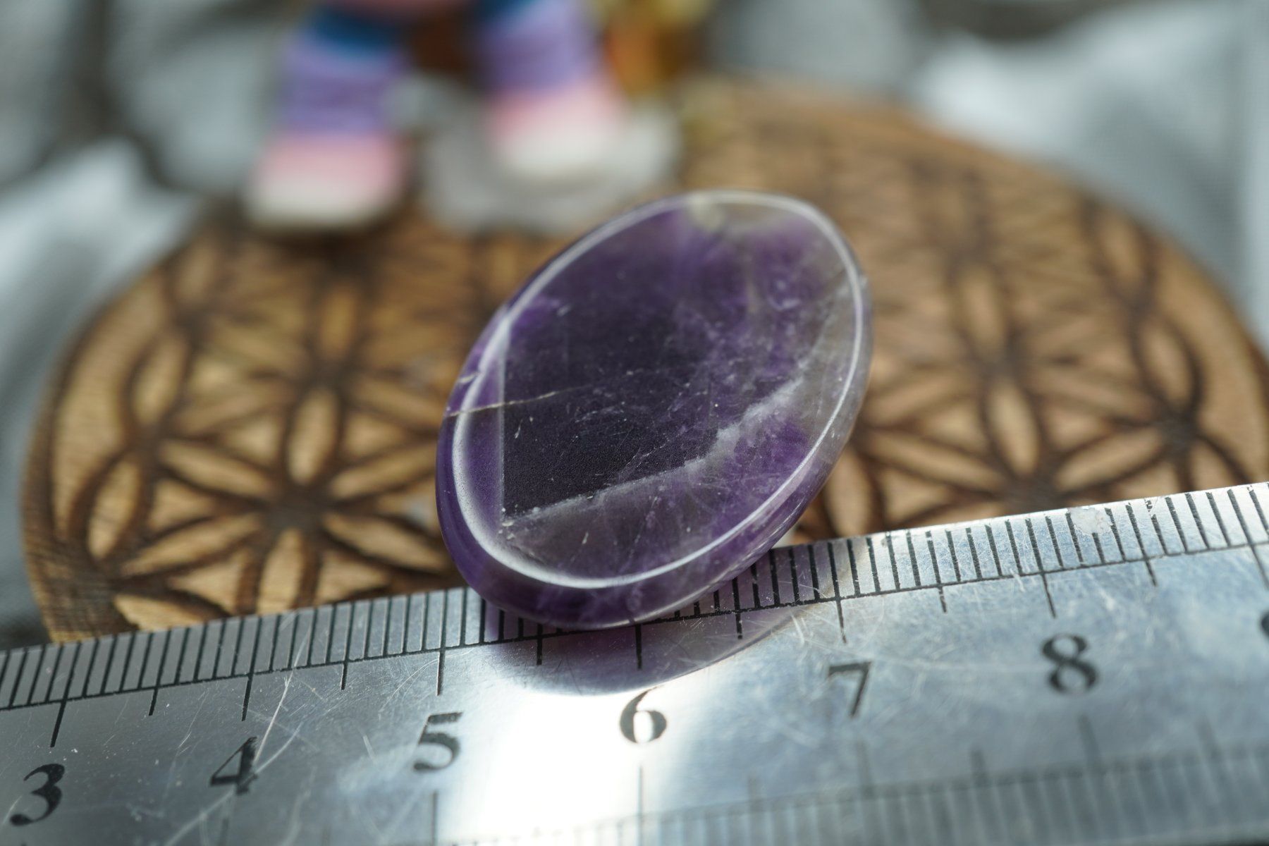Minerali & Pietre curative: Amethyst    Blatt Geschnitzt  Cabochon   Ab 1.- – Nuovo e nell'imballaggio originale da Eschenbach SG venduto da topstone 4