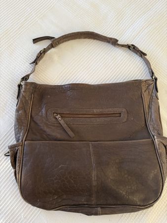 NEUWERTIG***TASCHE "MASSIMO DUTTI" ECHT LEDER BRAUN, TOP 🎁