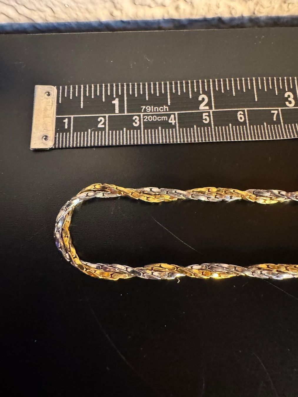Catenine: Gold-silberne Halskette – Usato da Winterthur venduto da Dejv 2