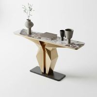 Design Luxus Konsolen Tisch Konsole Sideboard Gold Wohnzim