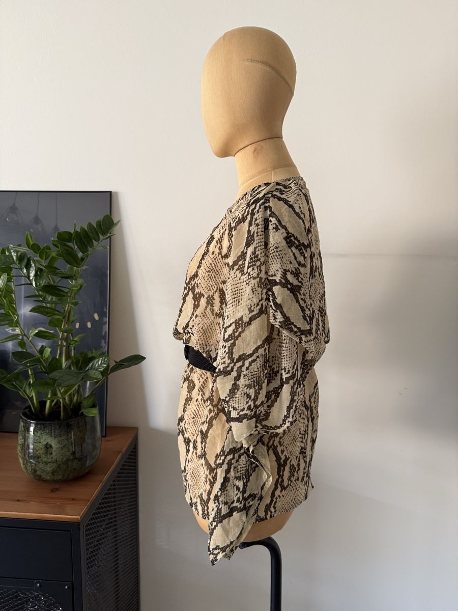 Blusen: Animal Print Tunika mit Gürtel, Gr. M – Gebraucht aus Lugano von rebecca.wardrobe 4