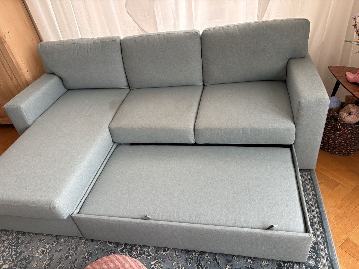 Divani: Ikea Ausziehsofa Barslöv grautürkis – Usato da St. Gallen venduto da KatieEugster 3