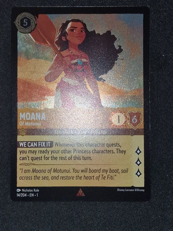 Lorcana - Moana - Of Motunui - Rare - Foil (Neu (gemäss Beschreibung ...