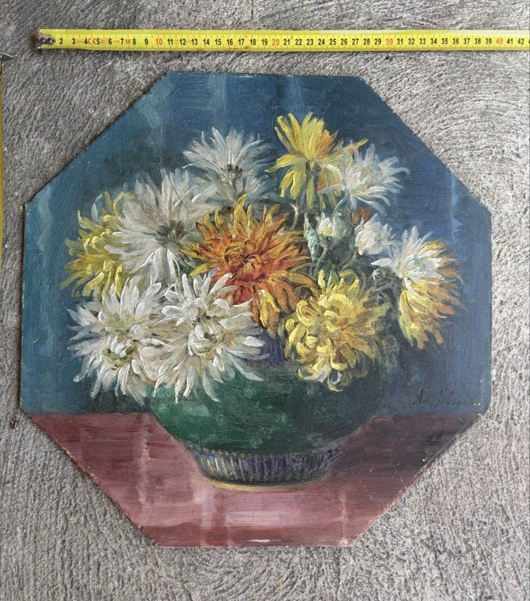 Gemälde: Gemälde Blumen Stillleben (signiert) – Gebraucht aus Frauenfeld von Fubech