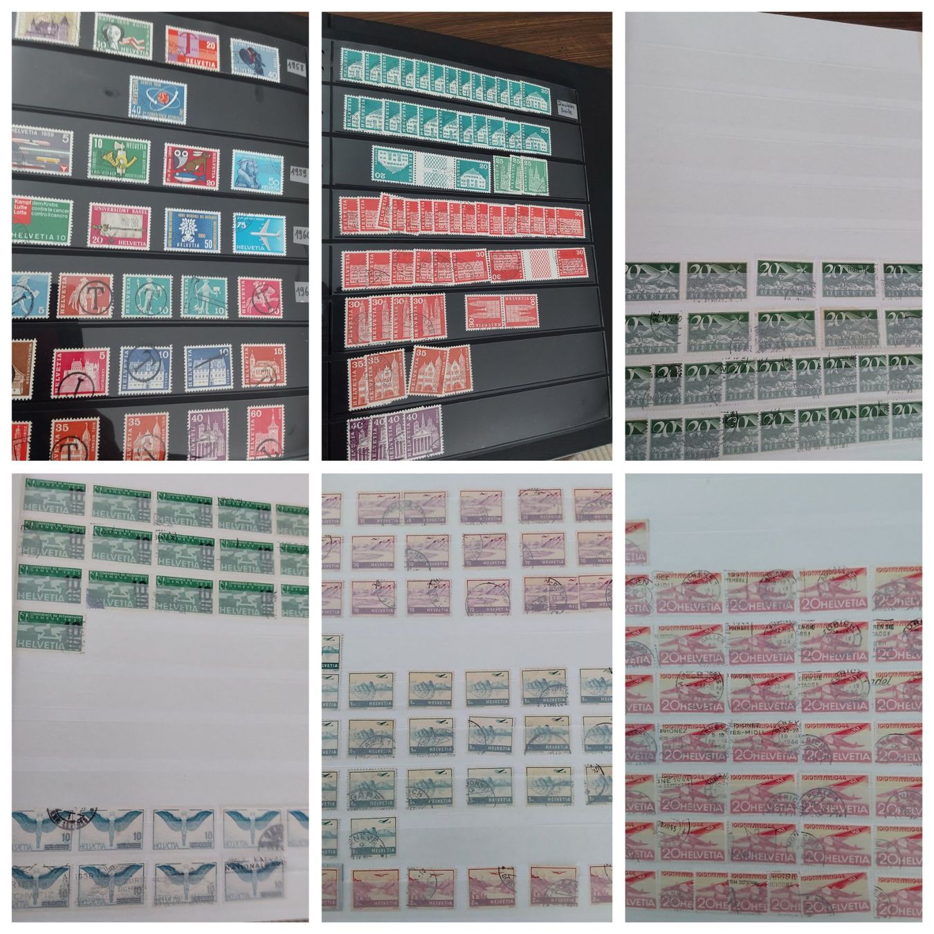 Alle Briefmarken: 4 Stk. CH Briefmarken-/Dublettenalben – Gebraucht aus Münchwilen AG von Nesar 4