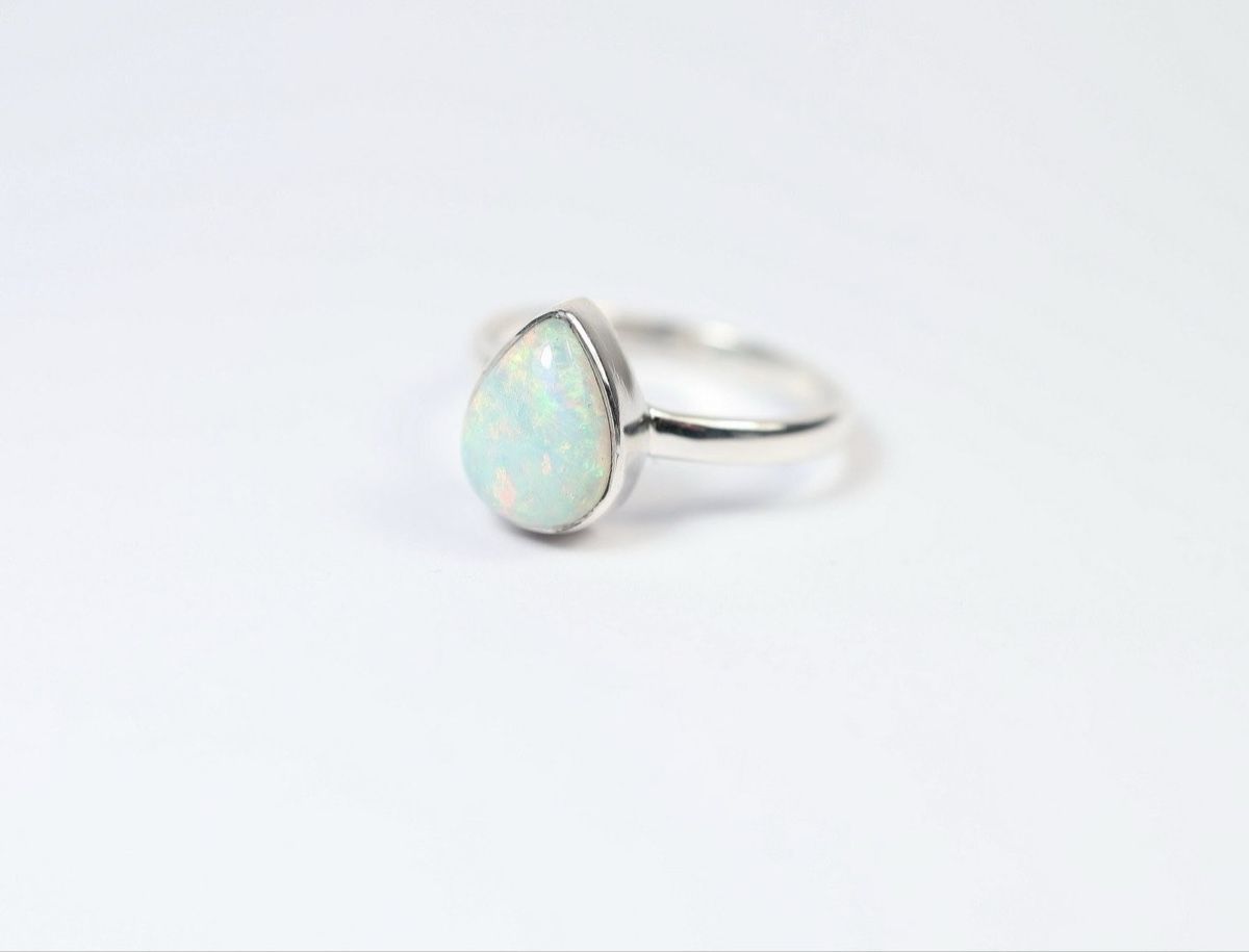Bagues: Echter Opal Ring in 925 Silber Äthiopischer Opal – Neuf avec emballage d'origine à Rorschach par GP_GemsAndJewels 1