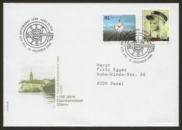 2006 Sonderbrief Tag der Briefmarke von Olten nach Basel