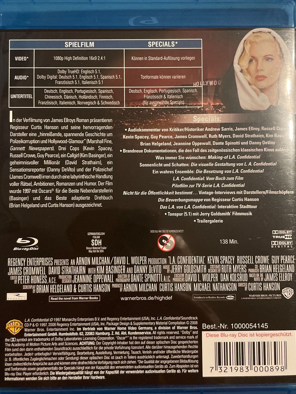 Alle DVDs: L.A. Confidential  (1997) – Neu (gemäss Beschreibung) aus Waldenburg von Gonzo8 1