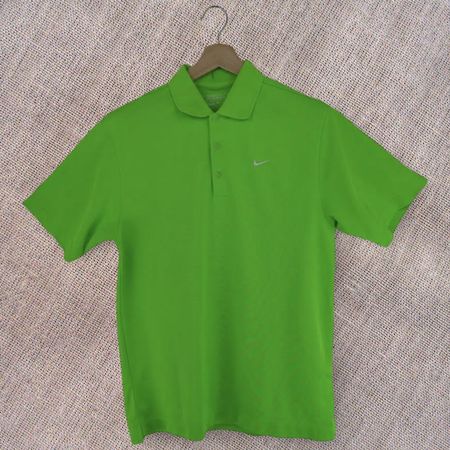NIKE Polo Performance Vert Pomme Taille S - Impeccable