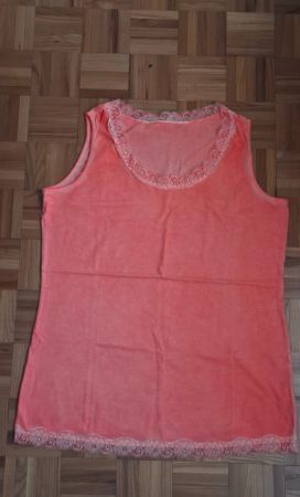 Top à bretelles avec dentelle/Trägertop mit Spitzenbesatz