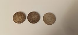 3x Schweizer 5 Franken Silbermünzen – 1932, 1937, 1966 