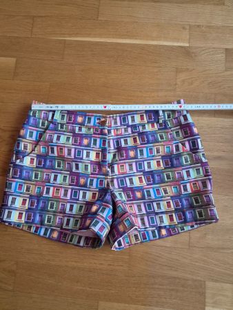 Ted Barker Damen Shorts bunt mit Hausmotiv Muster