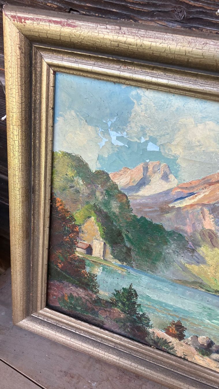 Dipinti: Tableau Charles Sodeur  paysage Gemälde – Usato da St-Cierges venduto da LeRegain 7