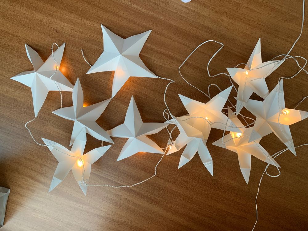 Ikea; Lichterkette Sterne; ca. 10 Meter; Wie Neu Kaufen auf Ricardo