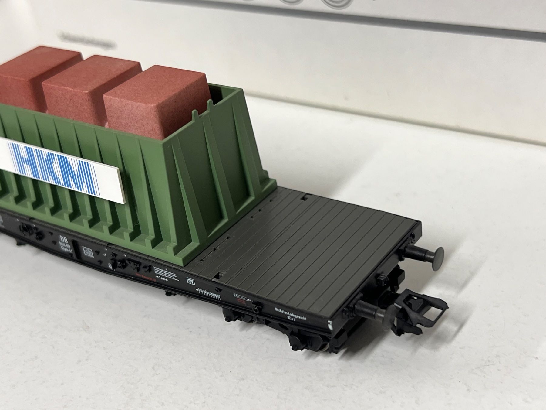Märklin Modellini di ferrovie: Märklin 48668 Schwerlastwagen H0 AC – Usato da Neuenhof venduto da ludovicco 4