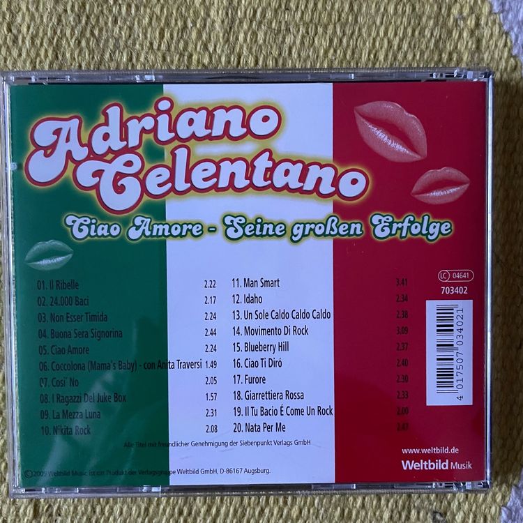 ADRIANO CELENTANOSEINE GROSSEN ERFOLGE/CIAO AMORE Kaufen auf Ricardo