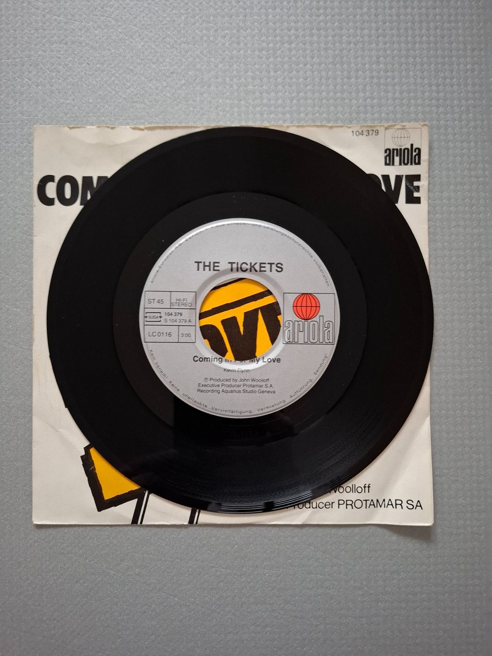 Dischi in vinile: Tickets - Coming In From My Love – Usato da Arbon venduto da pendulum 1