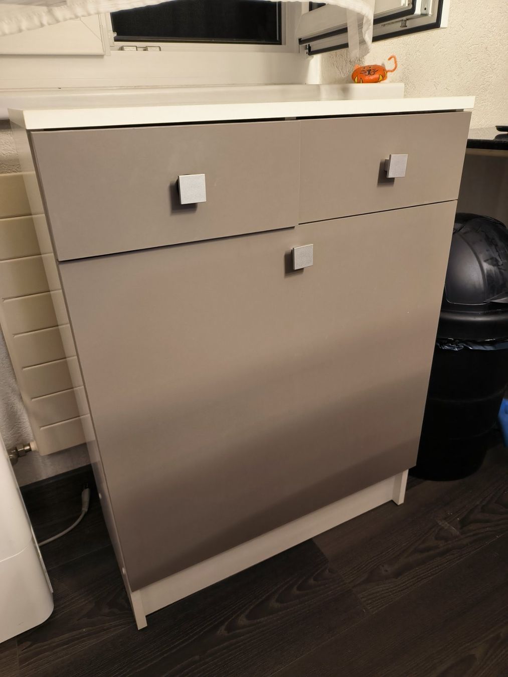 Wäschekörbe: Wäschekorb grau, weiss – Gebraucht aus Othmarsingen von Othm13