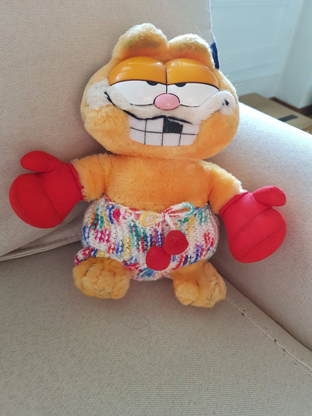 Statuette: GARFIELD-Boxer-Plüschtier – Usato da Killwangen venduto da Marc-Antonio