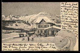 Pontresina, Restaurant Belvoir, Menschen