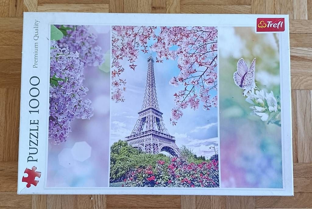Puzzles: Romantic: Spring in Paris 1.000 Teile, 100% vollständig  – D'occasion à Brügg BE par san_9mxh