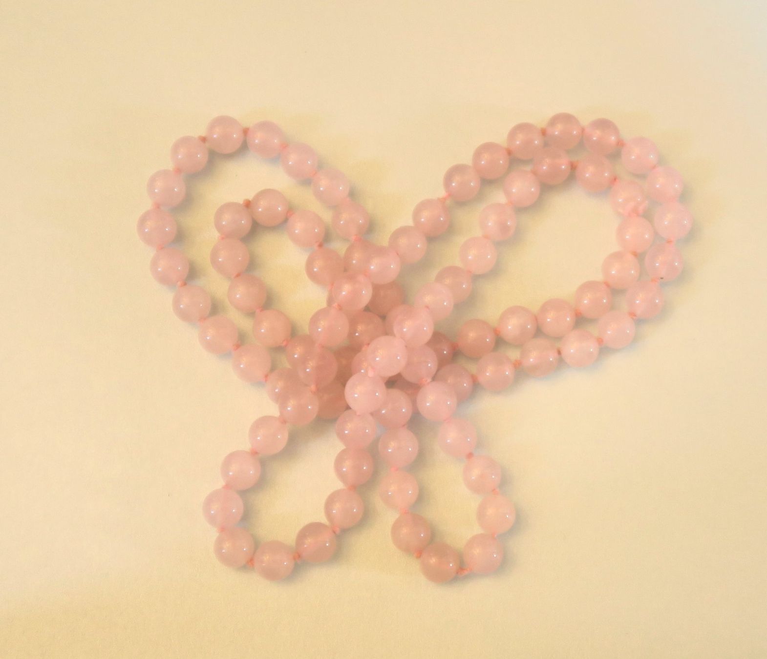 Catenine: Rosenquarz Perlenkette – Usato da Brittnau venduto da marlenestone 1