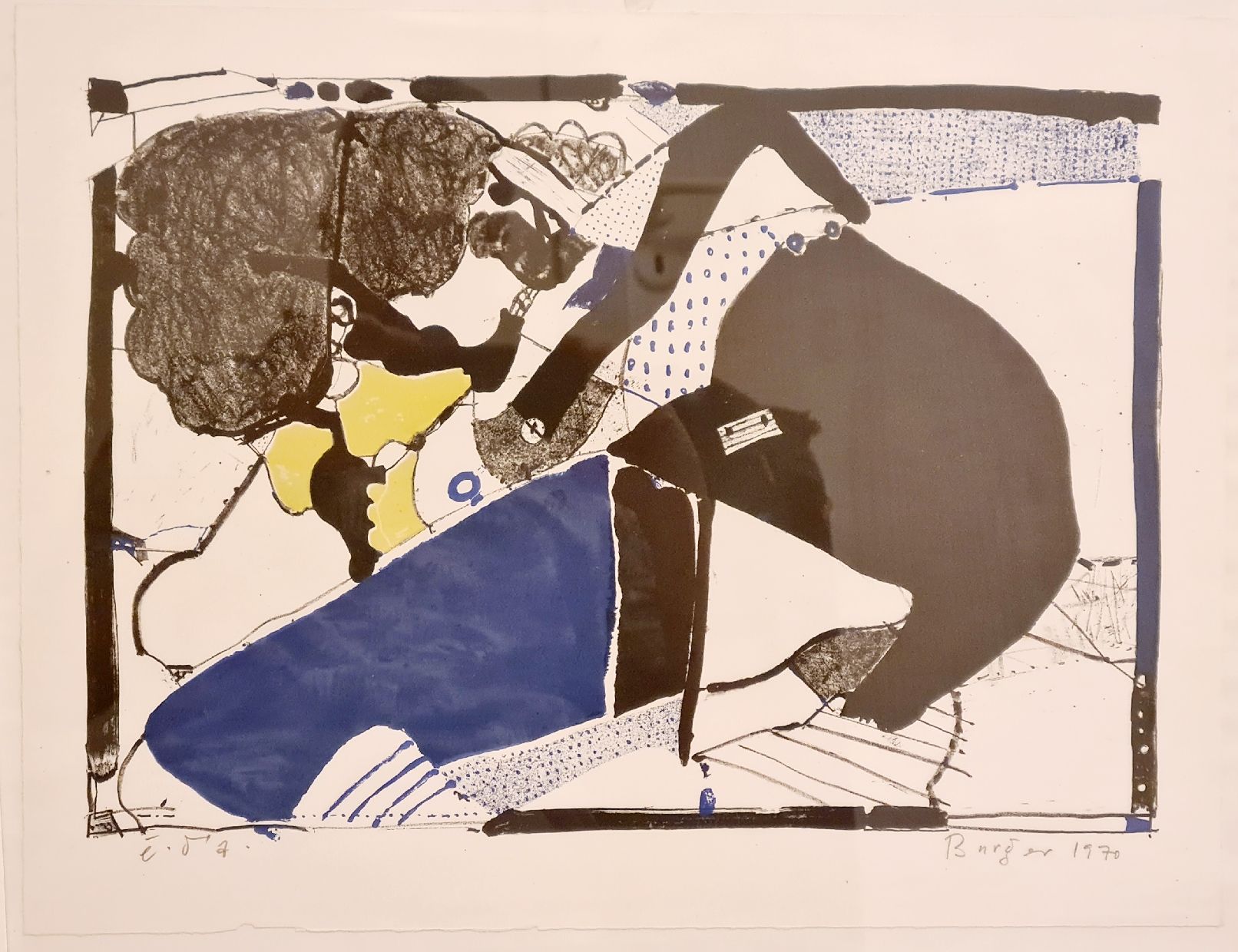 Grafica & Litografie: Lithographie Walter Burger 1970 – Usato da Bischofszell venduto da Malabi