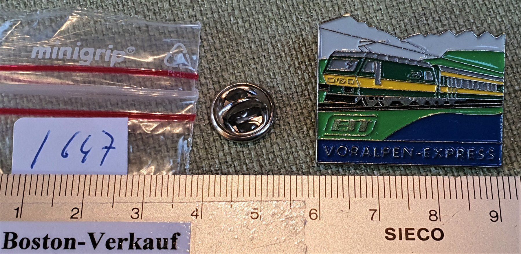 Placchette & Badge: I647 - Pin BT Bahn Voralpen Express – Usato da Reinach BL venduto da Boston-Verkauf 1