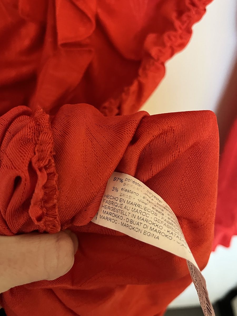 Zara Vestiti: Langes rotes Kleid Zara Grösse S – Usato da Teufenthal AG venduto da Nanahu 4
