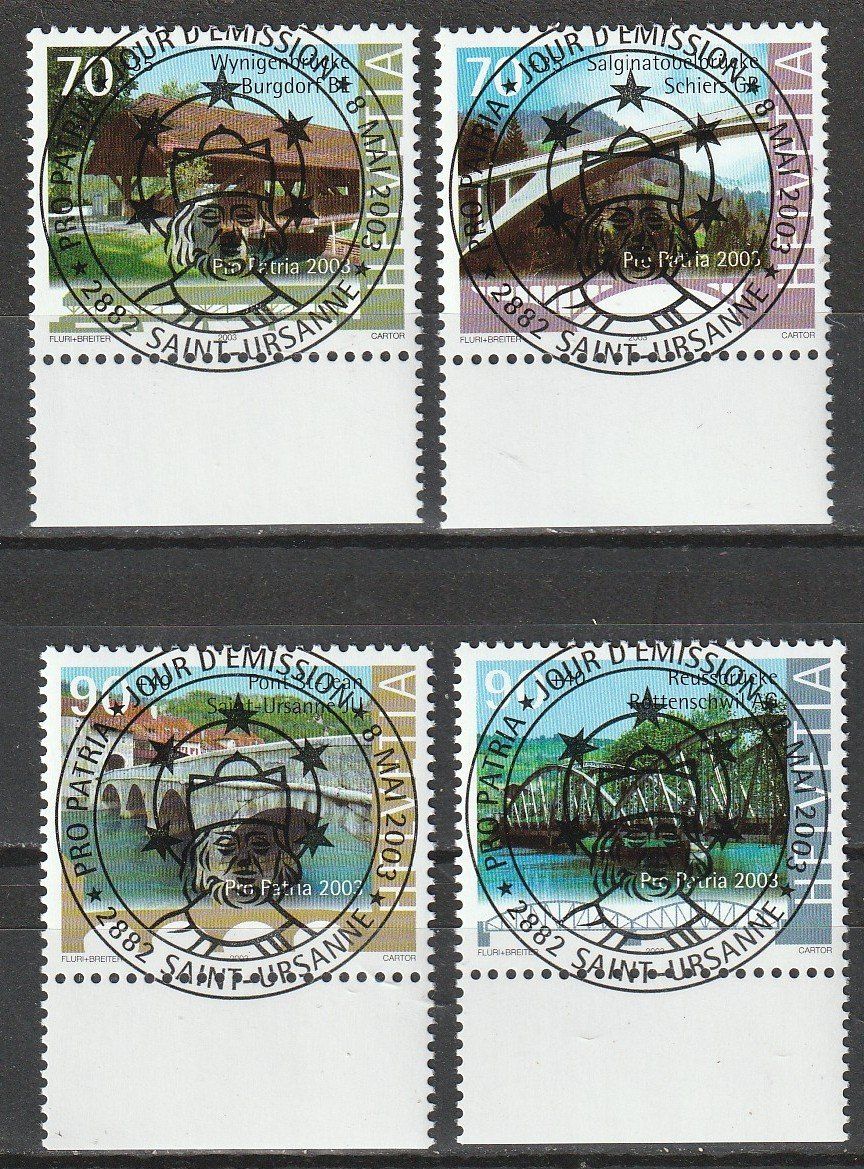 Tutti i francobolli: 2003 Pro Patria mit ET - Vollstempel – Nuovo e nell'imballaggio originale da Homburg venduto da masina01