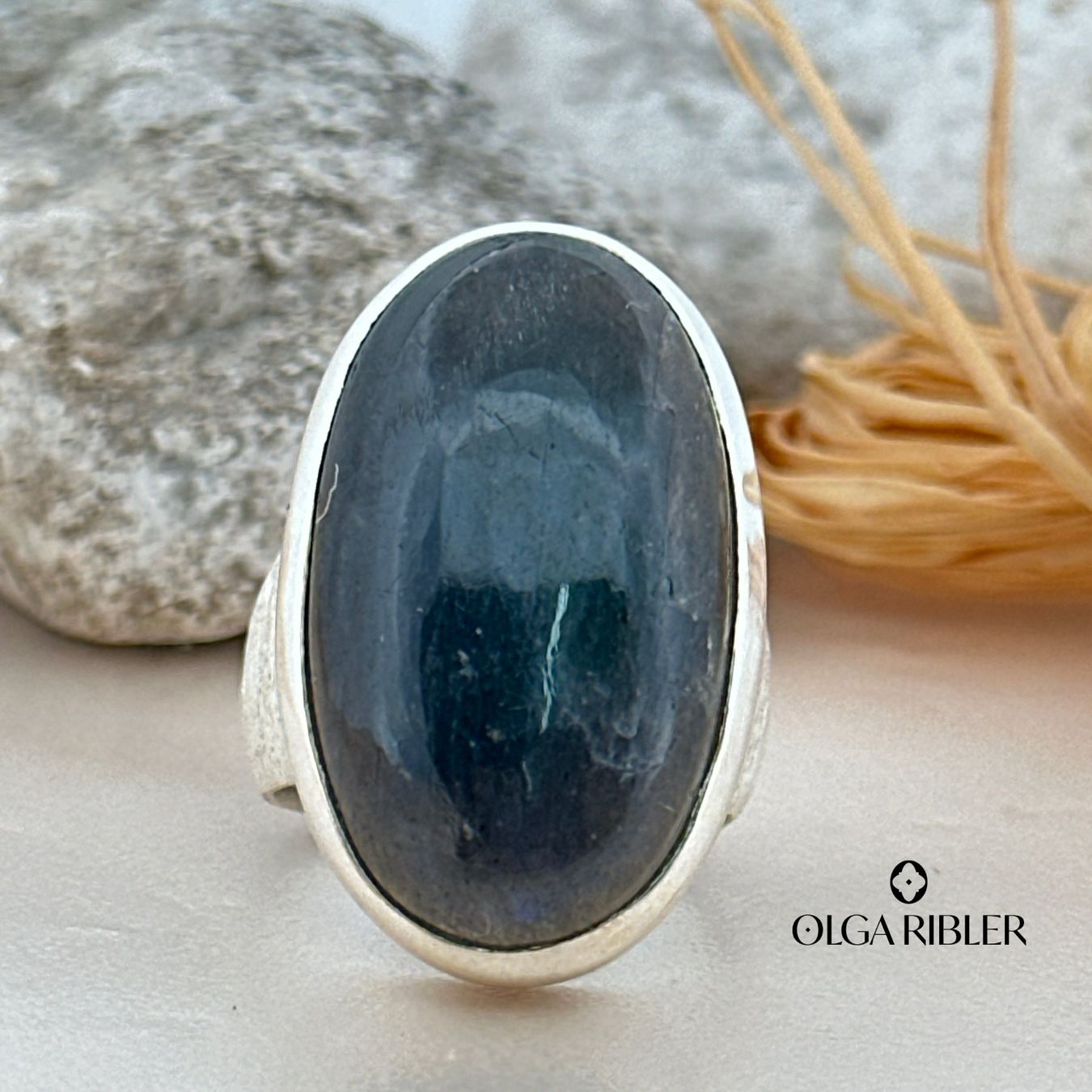 Olga Ribler Anelli: Labradorite Ring – Sterling Silber Grösse 60 – Nuovo (secondo la descrizione) da Luzern venduto da byolgaribleroutlet 8