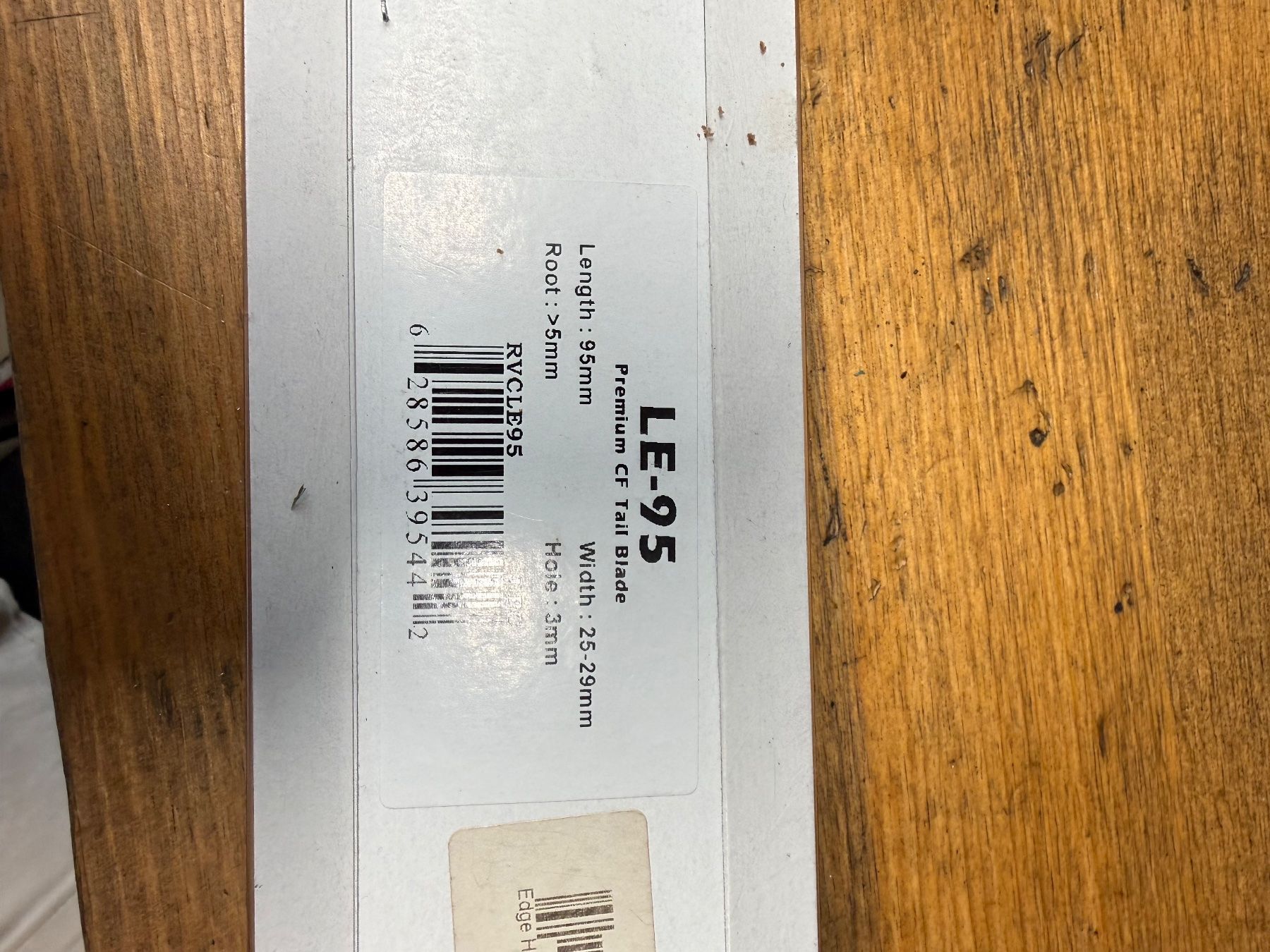 RC Modellbau: EDGE Heckrotorblätter 95mm – Neu und originalverpackt aus Ruggell von henapik 1